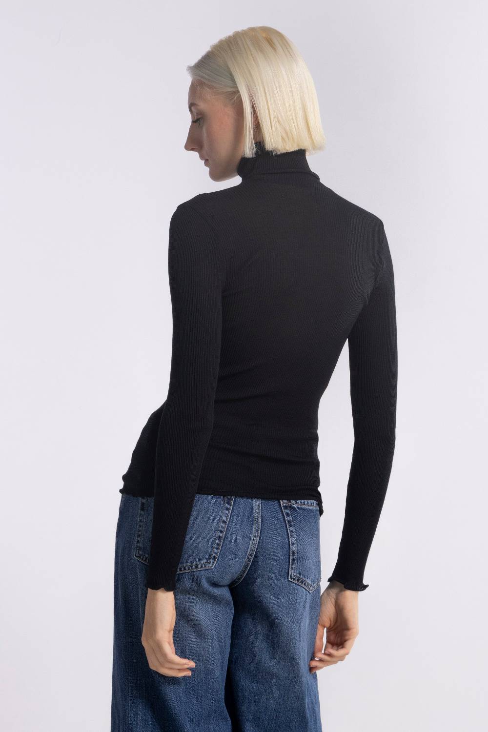 Oscalito Maglia Dolcevita a Maniche Lunghe in Lana e Seta 3438 Offerta