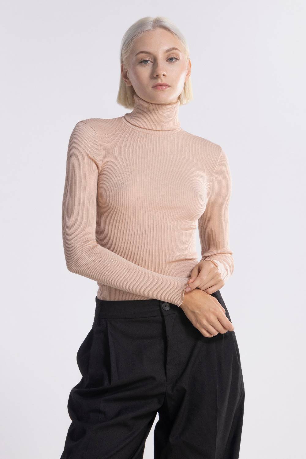 Oscalito Maglia Dolcevita a Maniche Lunghe in Lana e Seta 3438 Offerta