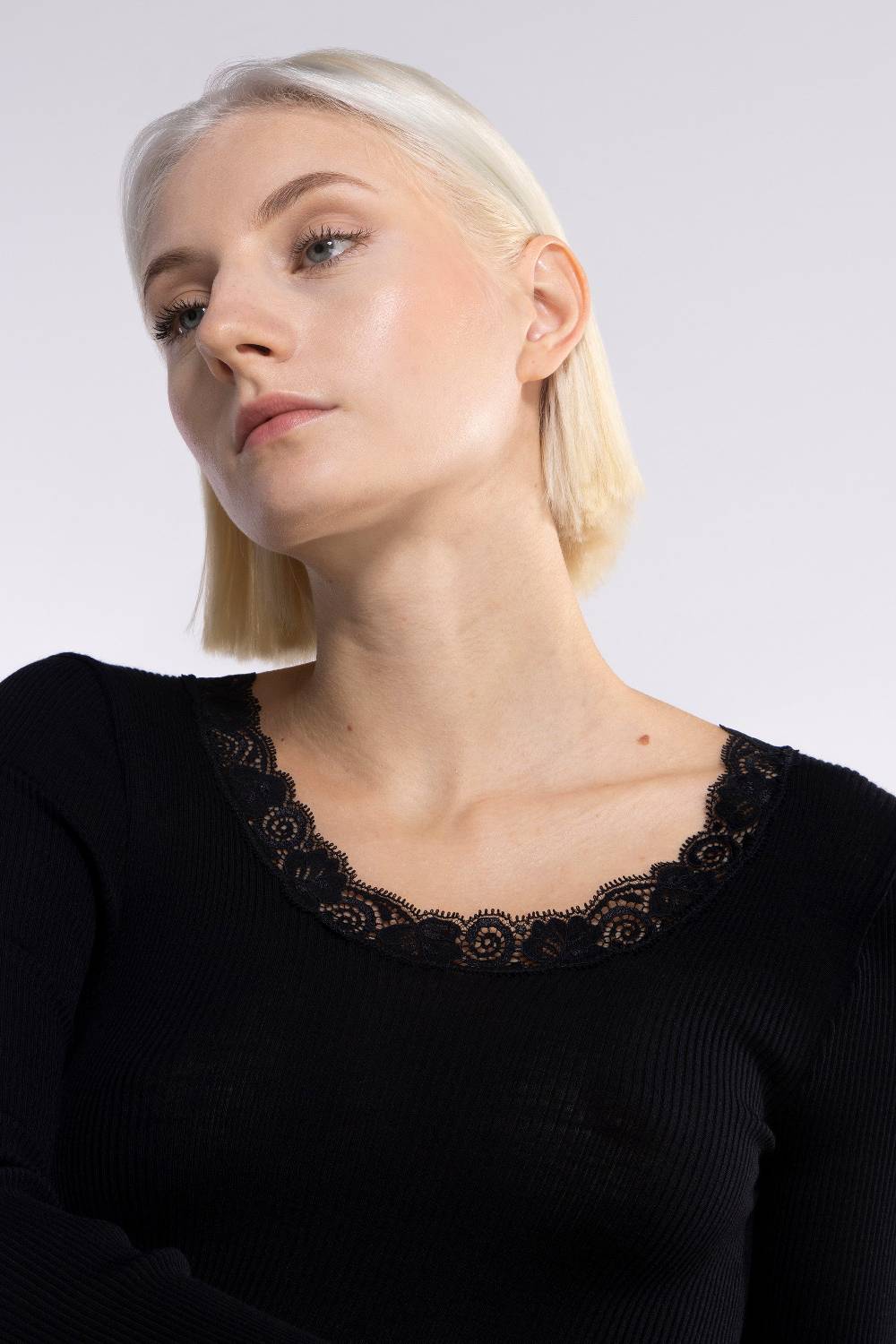 Oscalito Camicia a maniche lunghe in Lana e Seta 3416 Economico