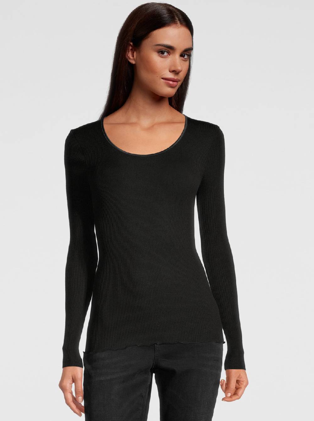 Oscalito Maglia Girocollo Maniche Lunghe in Lana e Seta 3426 Online