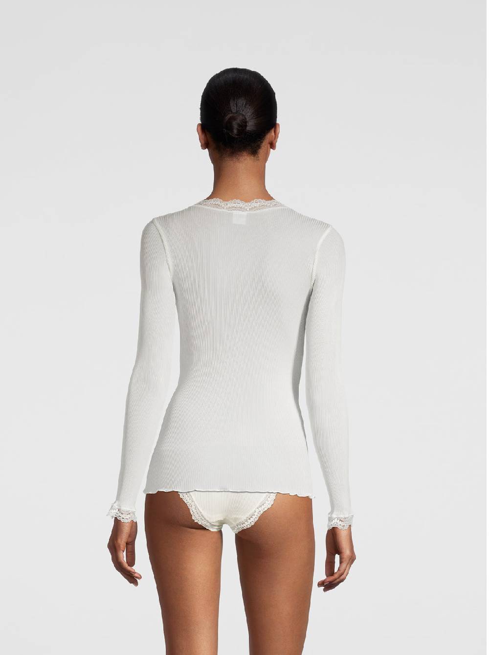 Oscalito Maglia a maniche lunghe Dentelle de Calais® in Seta 9476 Hotsell