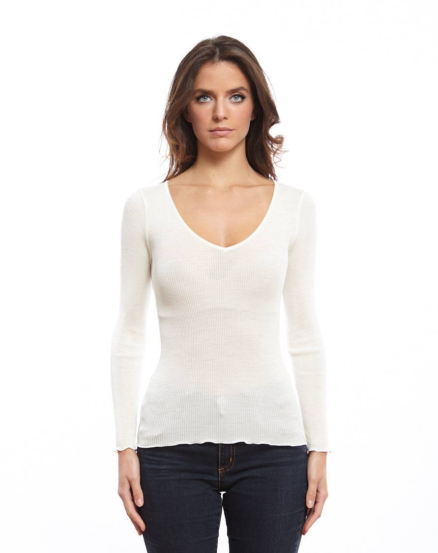 Oscalito Maglia maniche lunghe scollo a V 3486 Vendita Economica