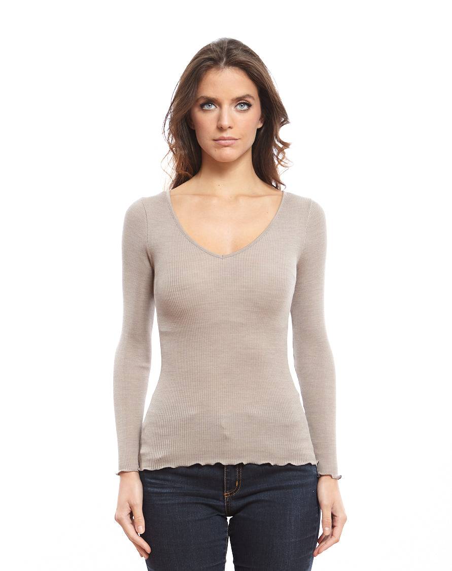 Oscalito Maglia maniche lunghe scollo a V 3486 Vendita Economica