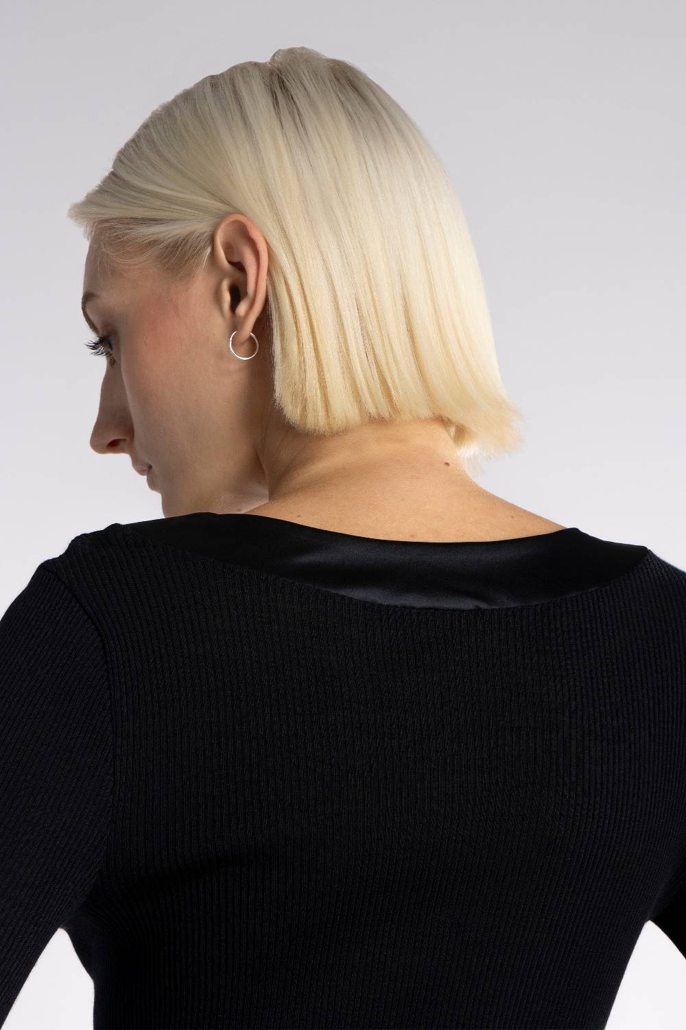 Oscalito Elegante camicia a maniche lunghe con bordi in raso 5304 Moda