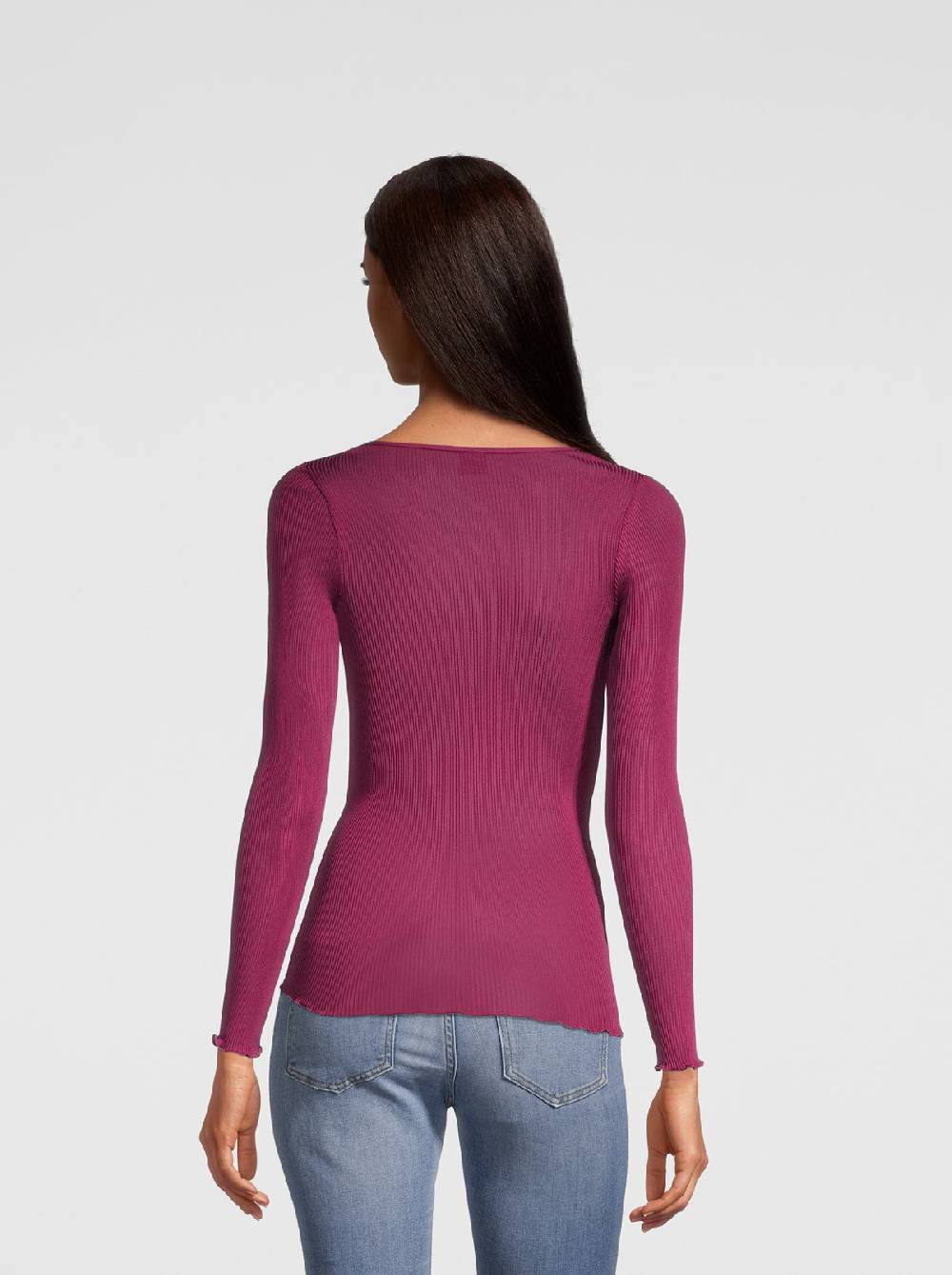Oscalito Maglia manica lunga donna in organza di pura seta 9446 2025