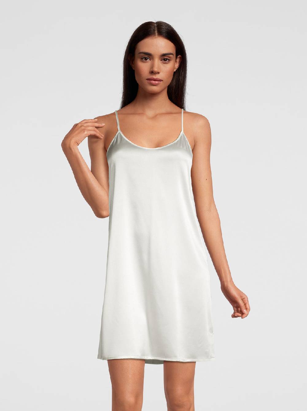 Oscalito Camicia da Notte in Pura Seta Stretch 10304 Presa
