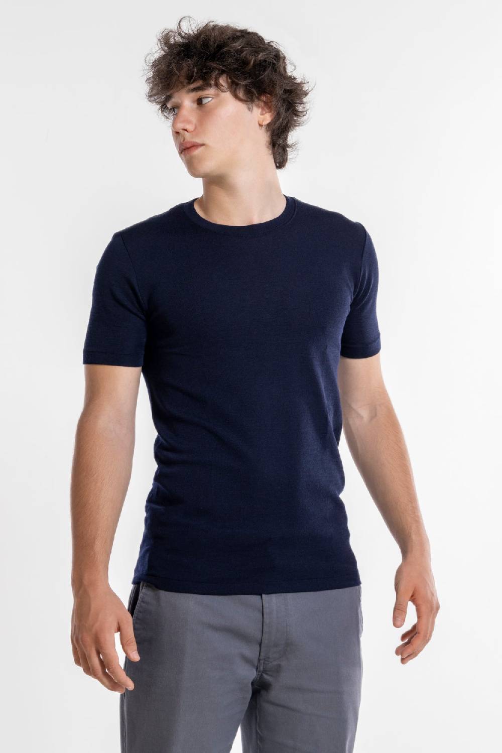 Oscalito T-Shirt Girocollo in Lana e Seta 624 Prezzo Ridotto