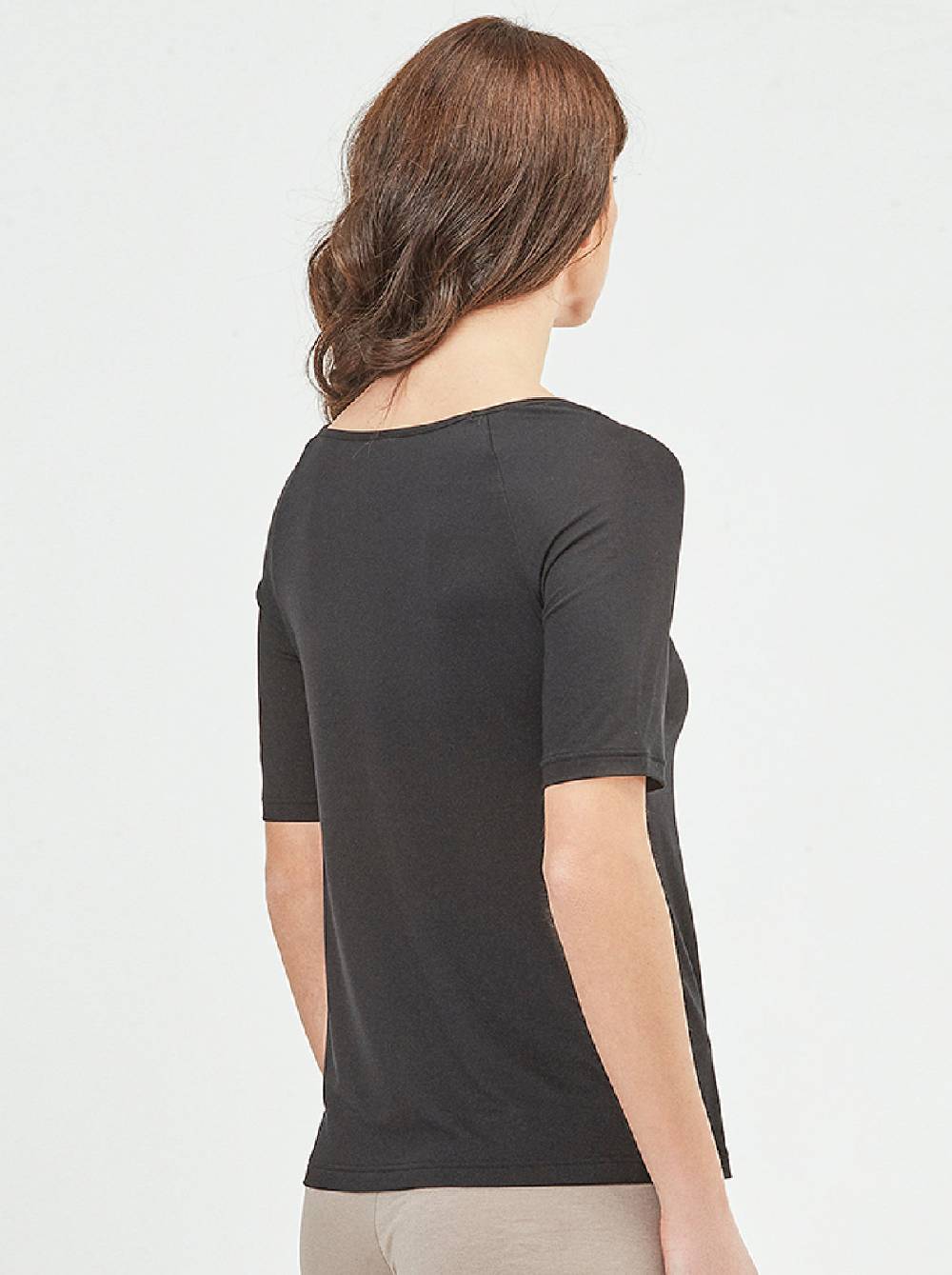Oscalito T-Shirt in micromodal con Macramè 1371 Outlet