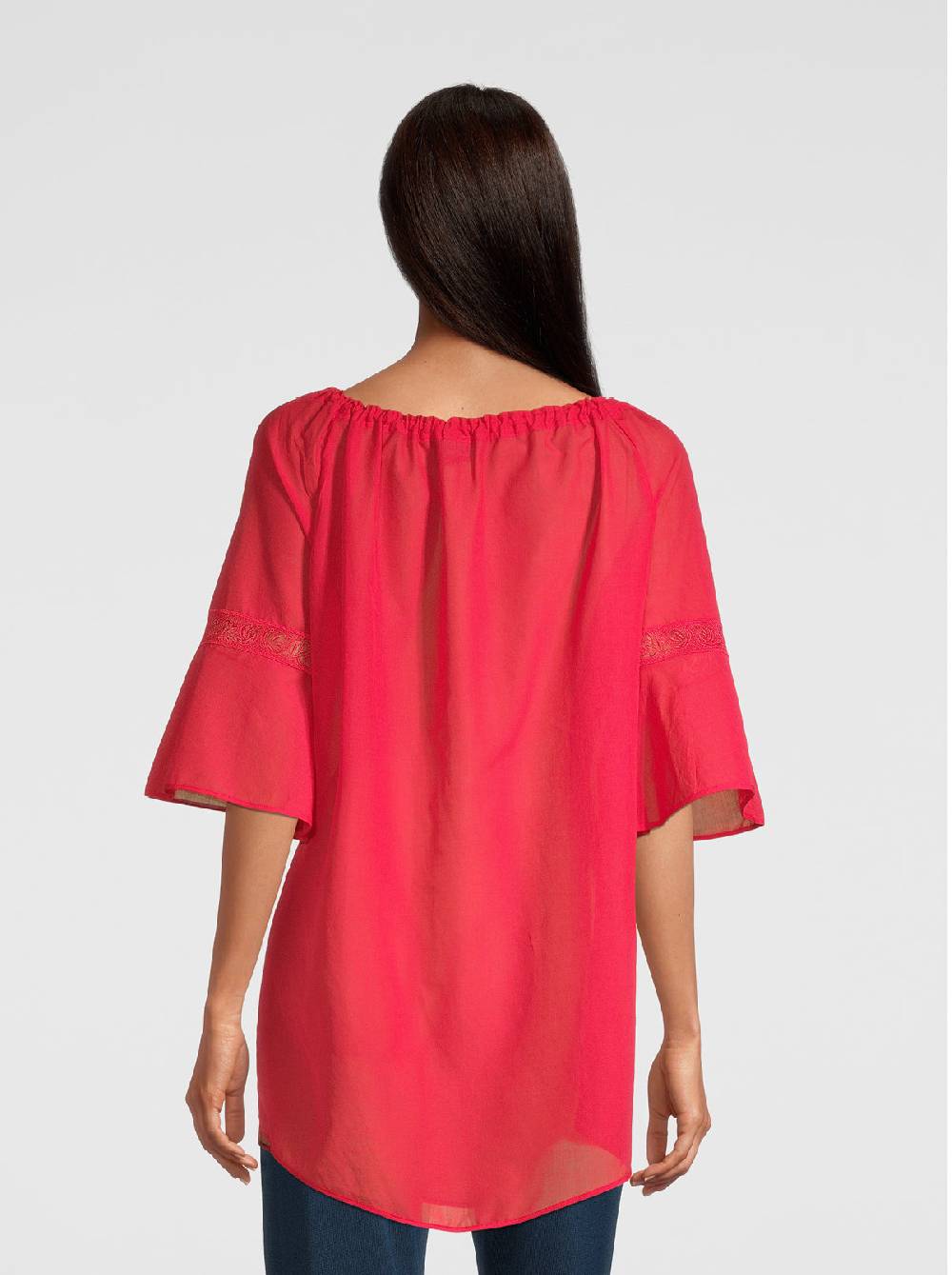 Oscalito Mini abito maniche lunghe in Voile Cotone 6566 Vendita Calda