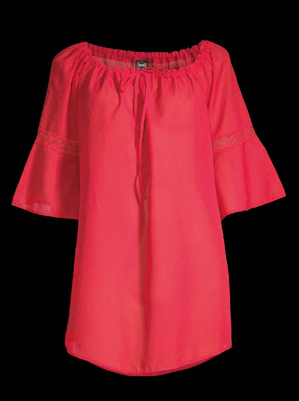Oscalito Mini abito maniche lunghe in Voile Cotone 6566 Vendita Calda