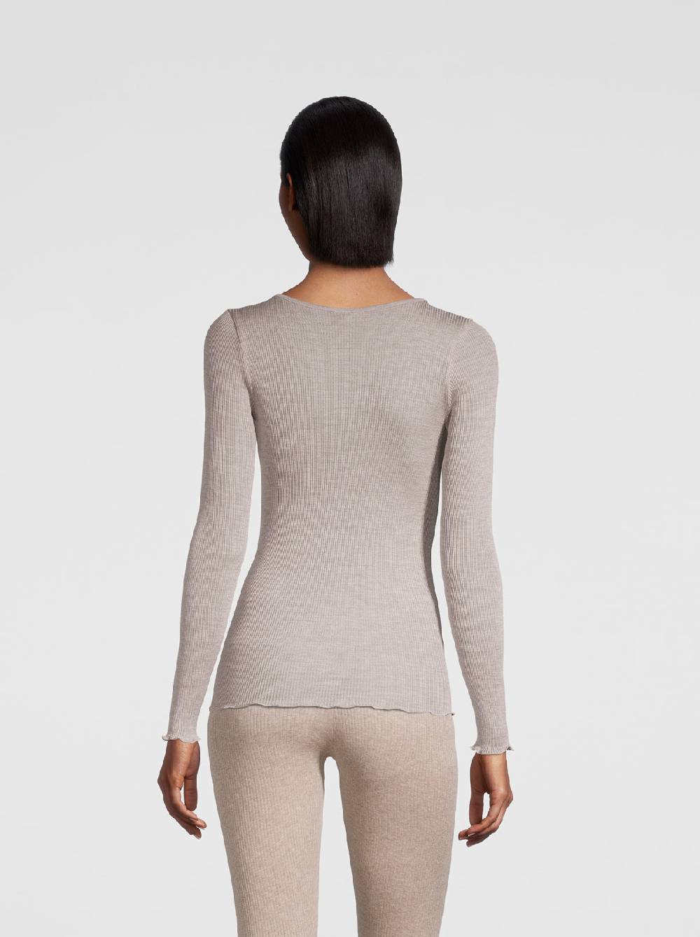 Oscalito Camicia a maniche lunghe in organza di seta 9515 Vendita