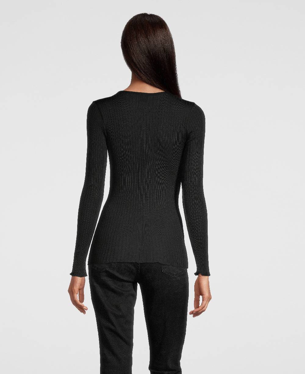 Oscalito Camicia a maniche lunghe con scollo a V ricamato 6440 Fino Al -60%