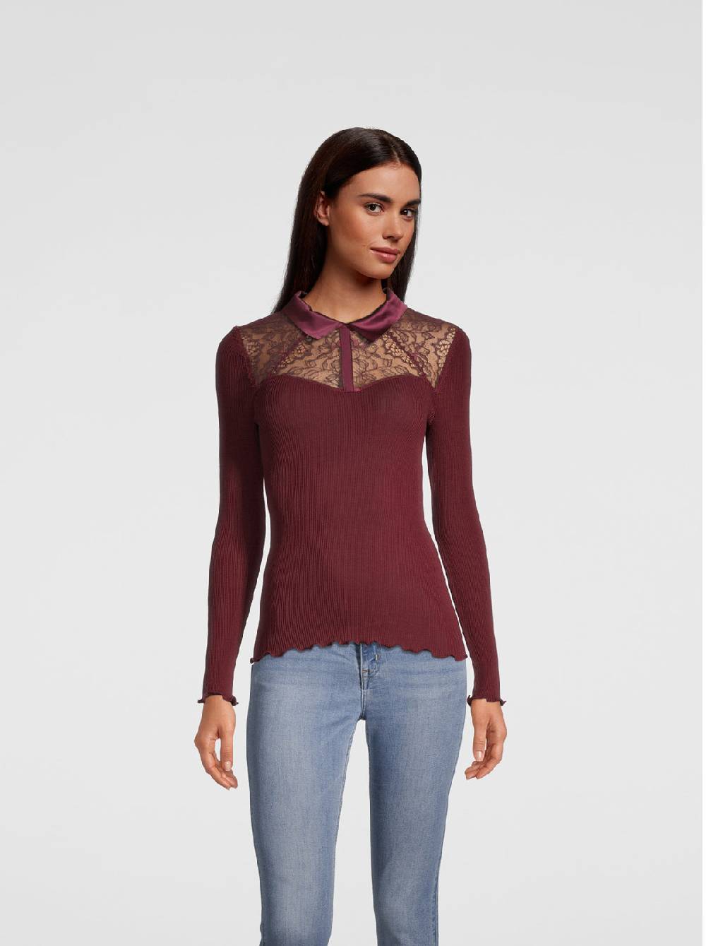 Oscalito Camicia maniche lunghe con pizzo Leavers 6466 Shopping Online