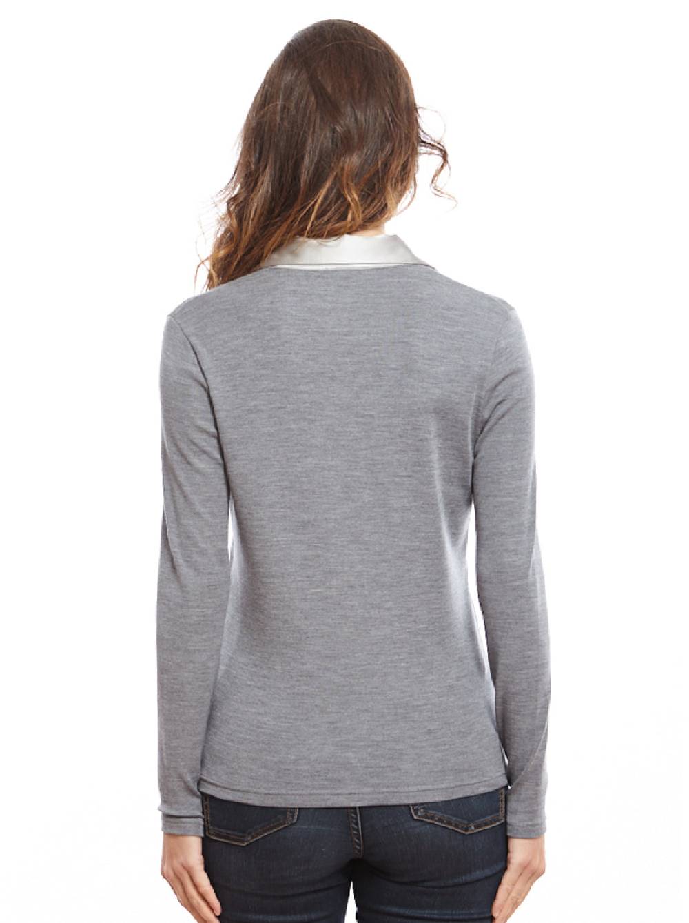 Oscalito Polo manica lunga donna piatta 6352 Affare Del Giorno