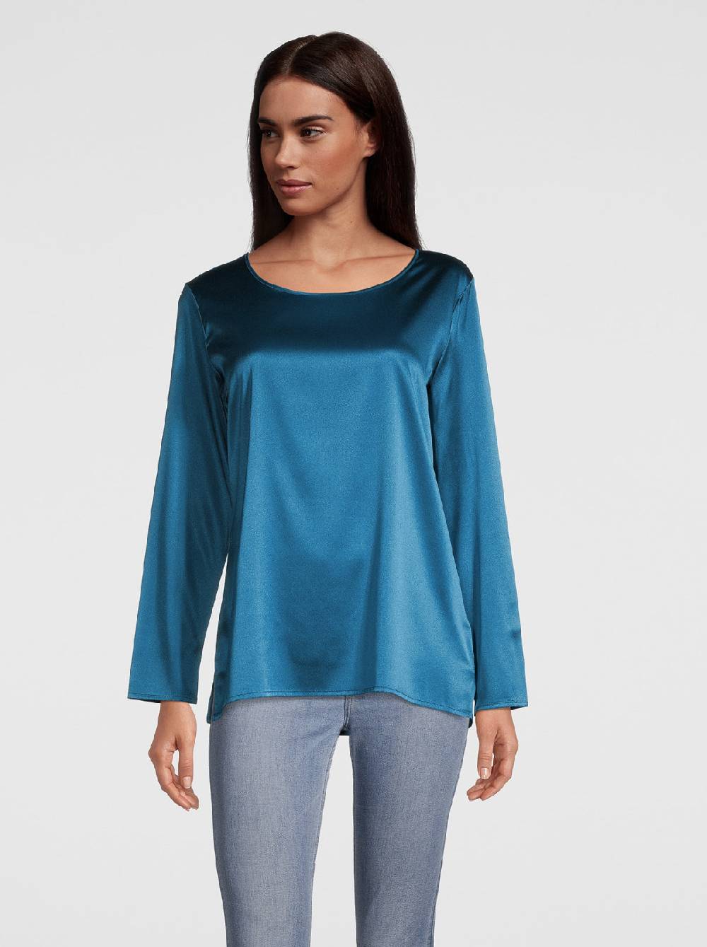 Oscalito Camicia maniche lunghe in Seta Stretch 10309 Hotsell