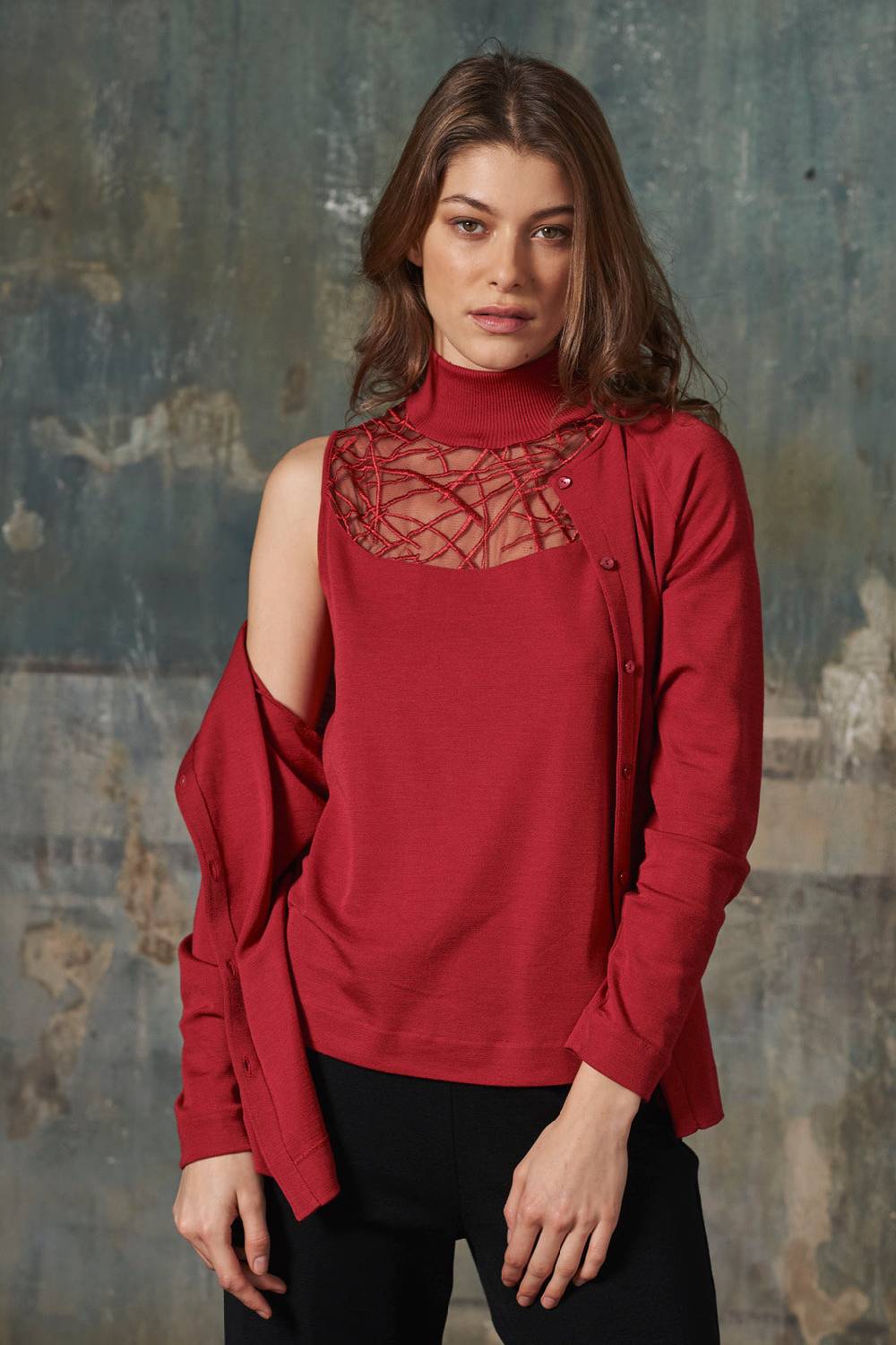 Oscalito Top Donna 70% Lana, 30% Seta 5846 Prezzo Ridotto