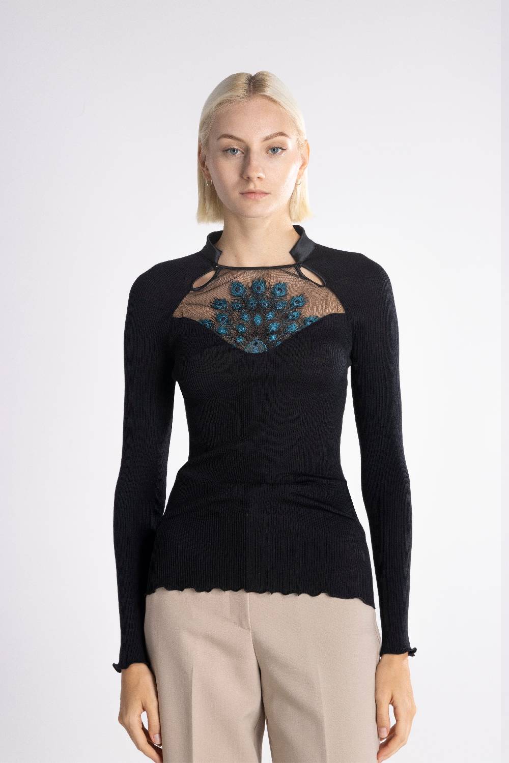 Oscalito Maglia a maniche lunghe Donna70% Lana , 30% Seta 6871 Presa