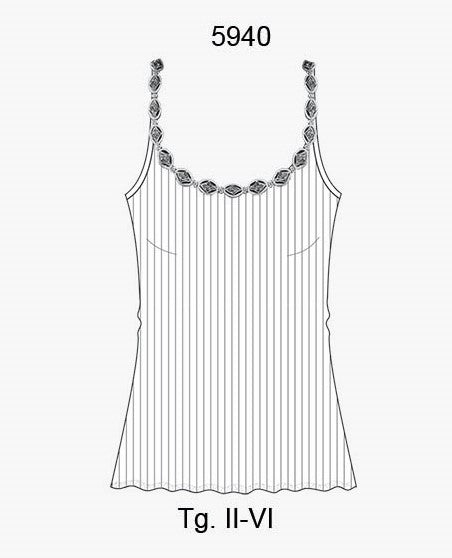 Oscalito Top Spaghetti Donna Lana E Seta 5940 Affare Del Giorno