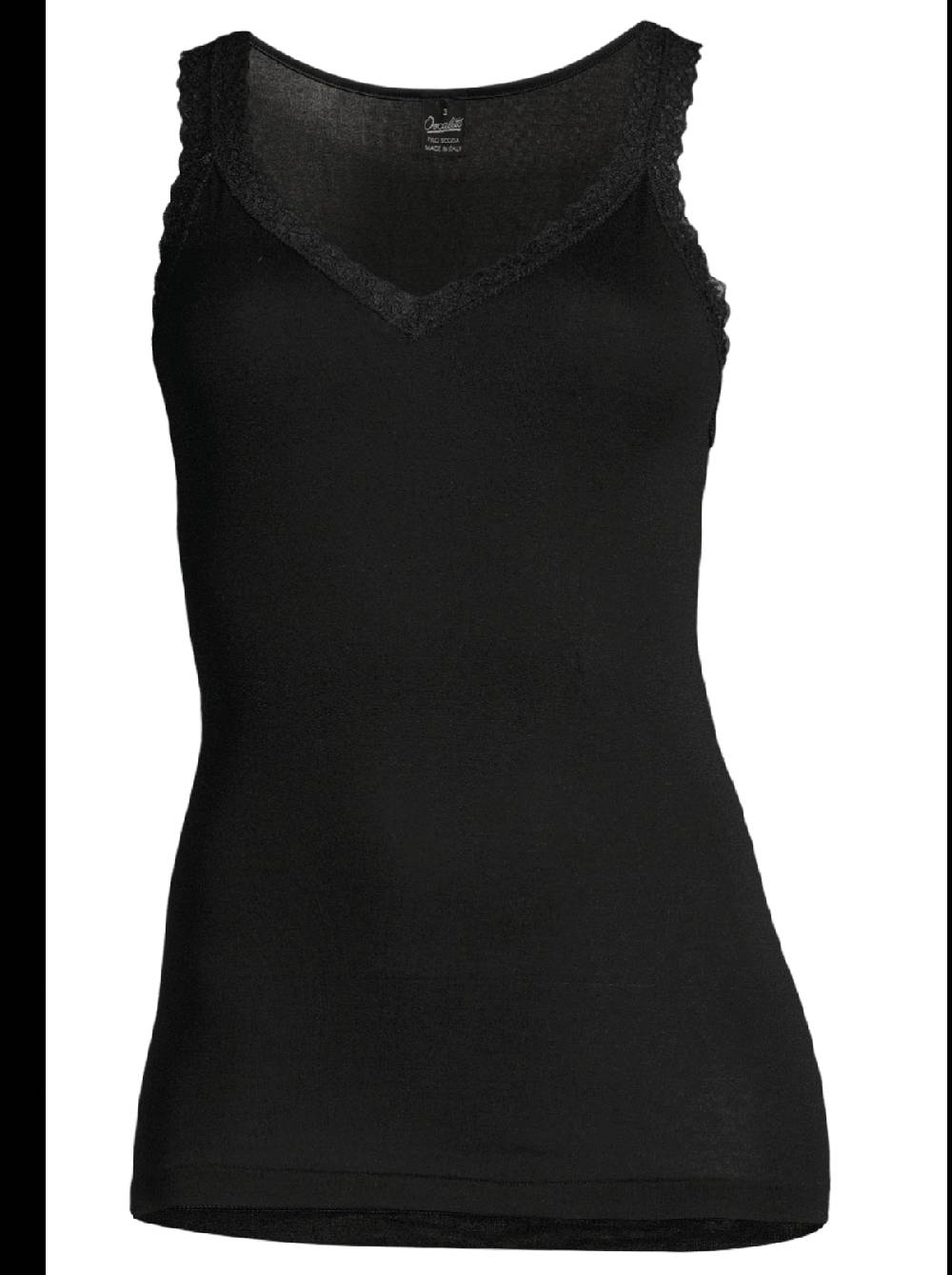 Oscalito Canotta Filoscozia® con pizzo leavers 314 Negozio