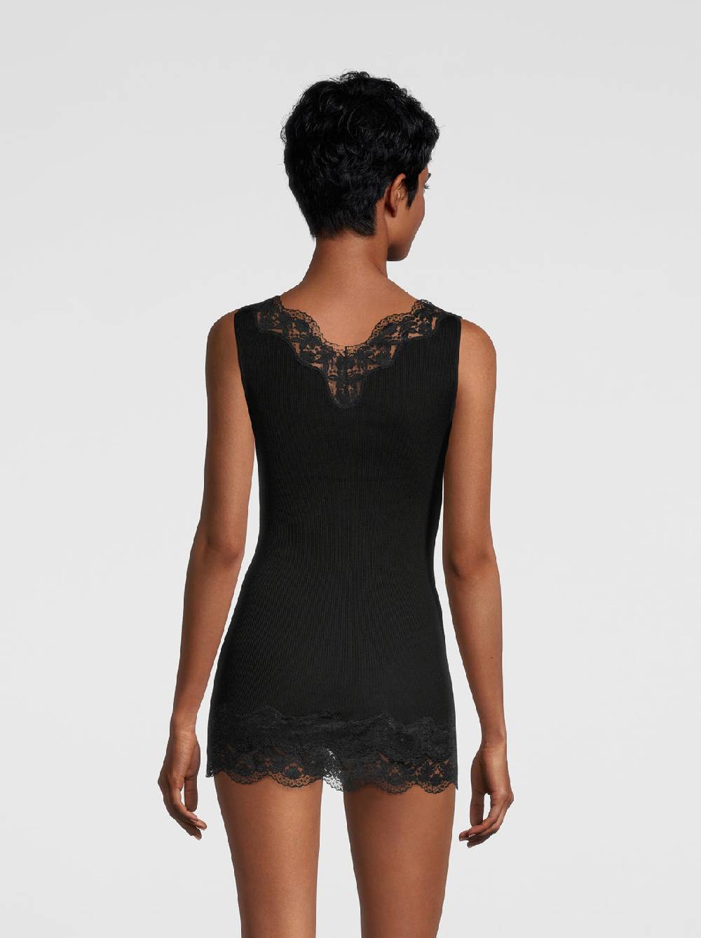 Oscalito Filoscozia Babydoll Canotta con Pizzo Leavers 7006 In Saldo