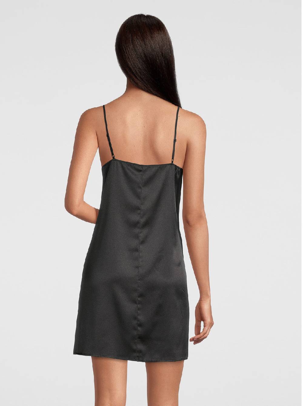 Oscalito Abito sottoveste in raso di seta stretch con macramè 10340 Pezzi Unici
