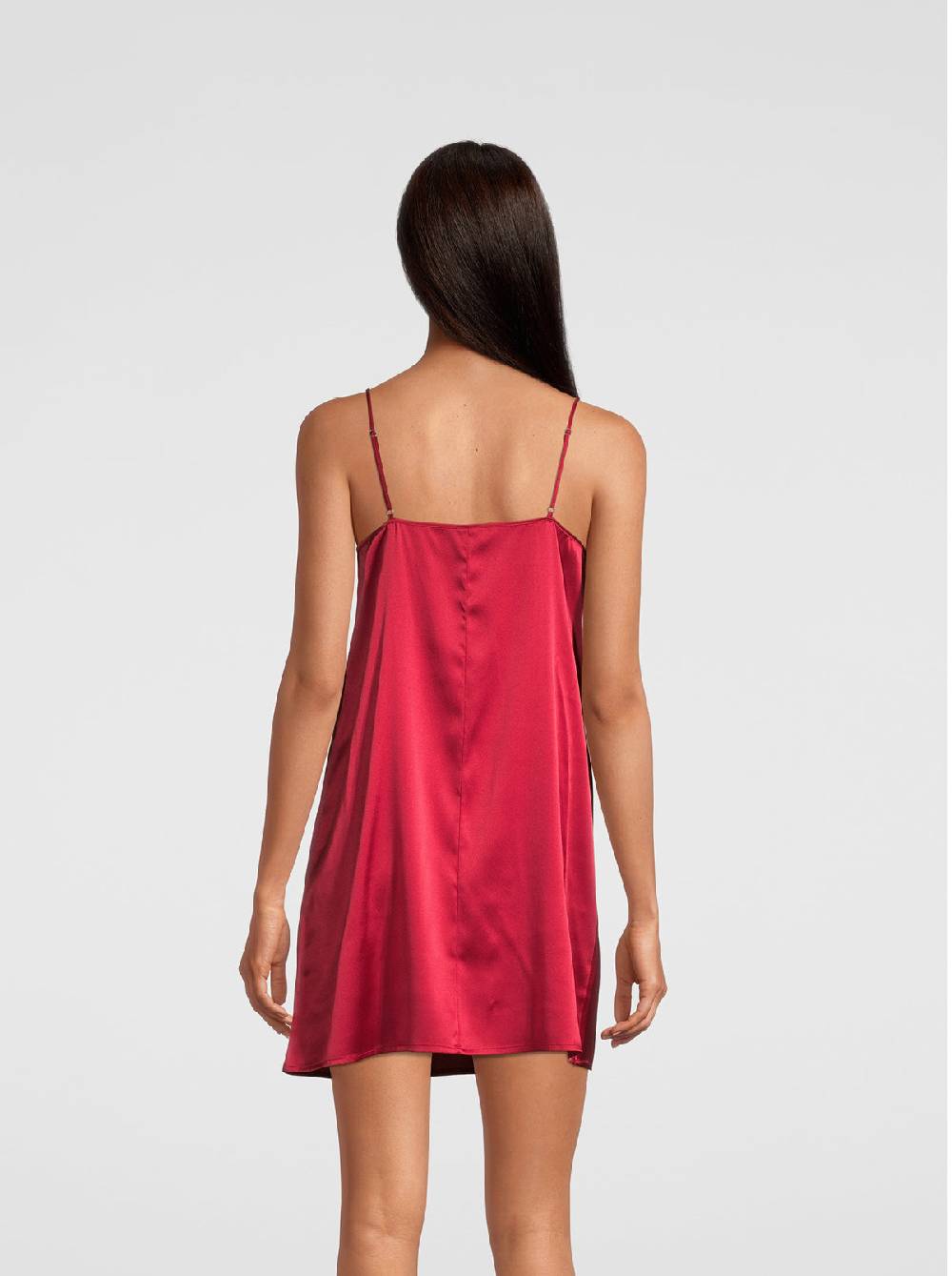 Oscalito Abito sottoveste in raso di seta stretch con macramè 10340 Pezzi Unici