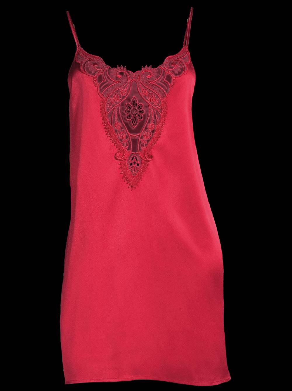 Oscalito Abito sottoveste in raso di seta stretch con macramè 10340 Pezzi Unici