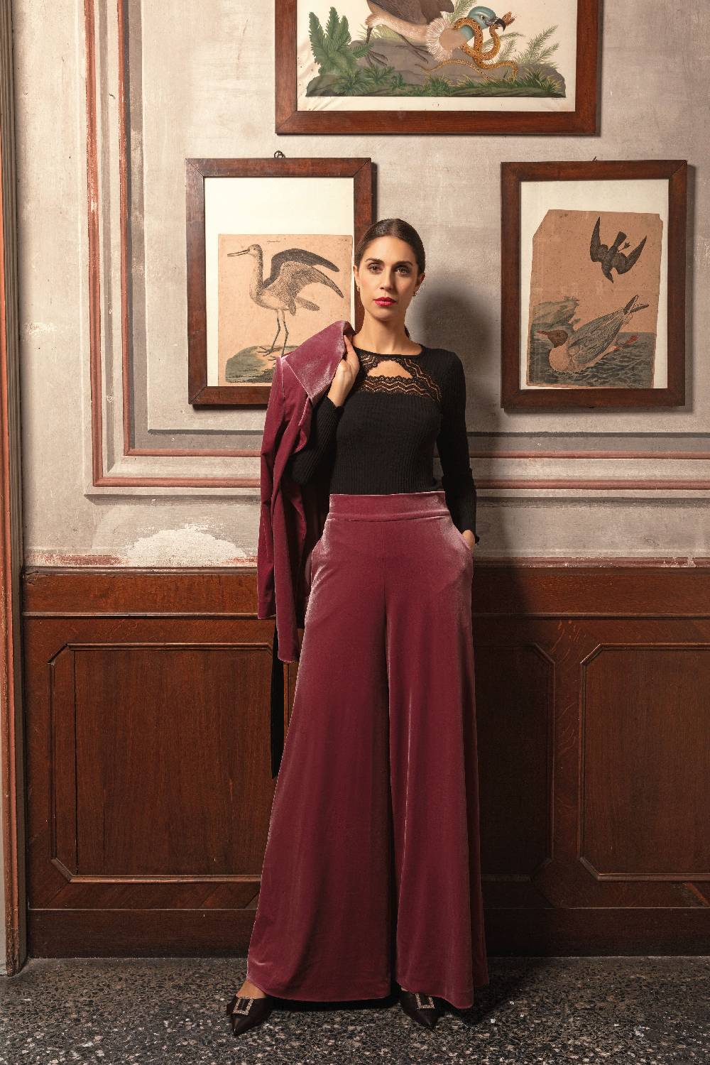 Oscalito Maglia a maniche lunghe Donna Lana e Seta 6844 Grande vendita