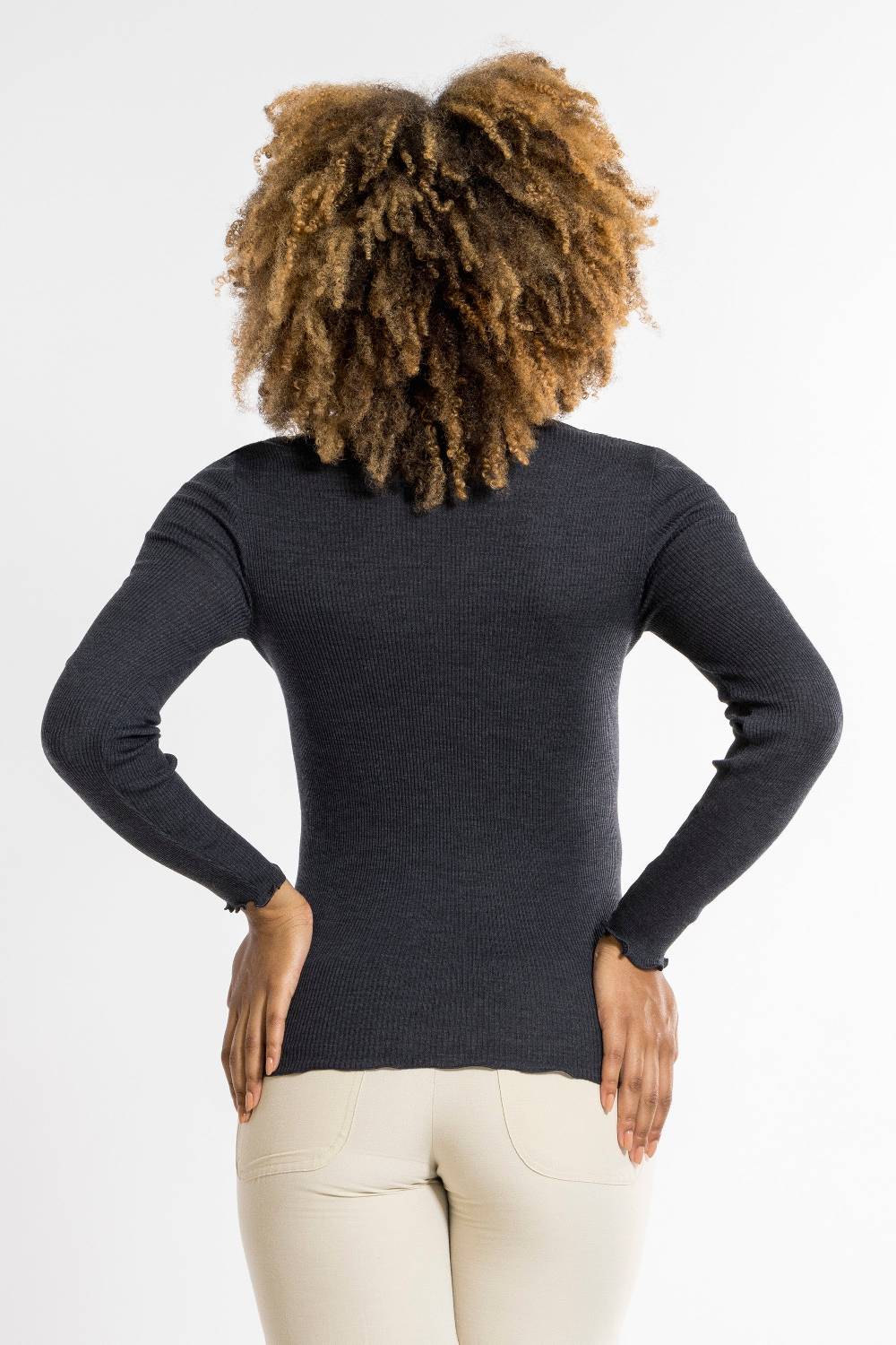 Oscalito Maglia a maniche lunghe Donna Lana e Seta 6868 Flash Sale