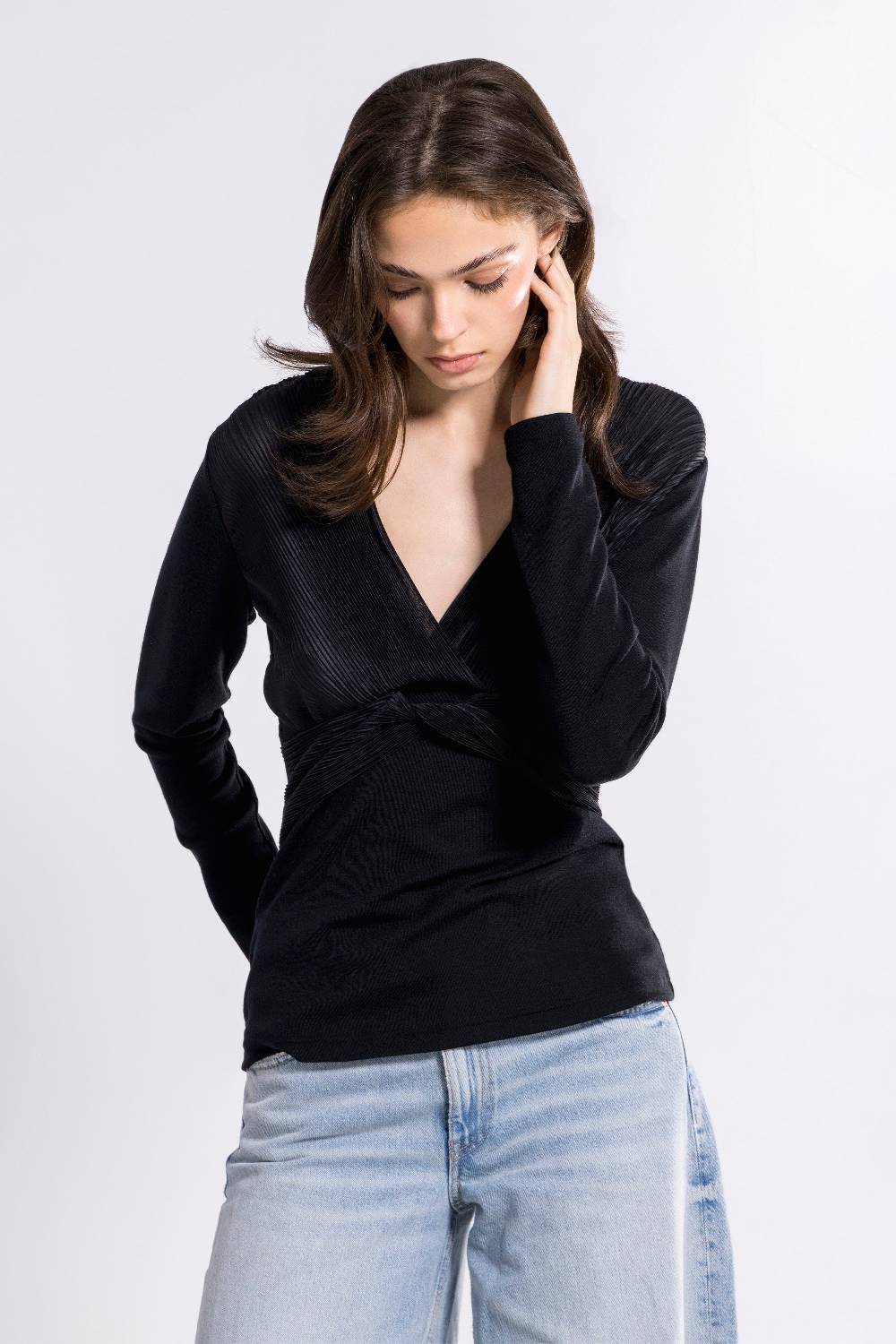 Oscalito Maglia a maniche lunghe Donna Lana Seta 6875 Black Friday