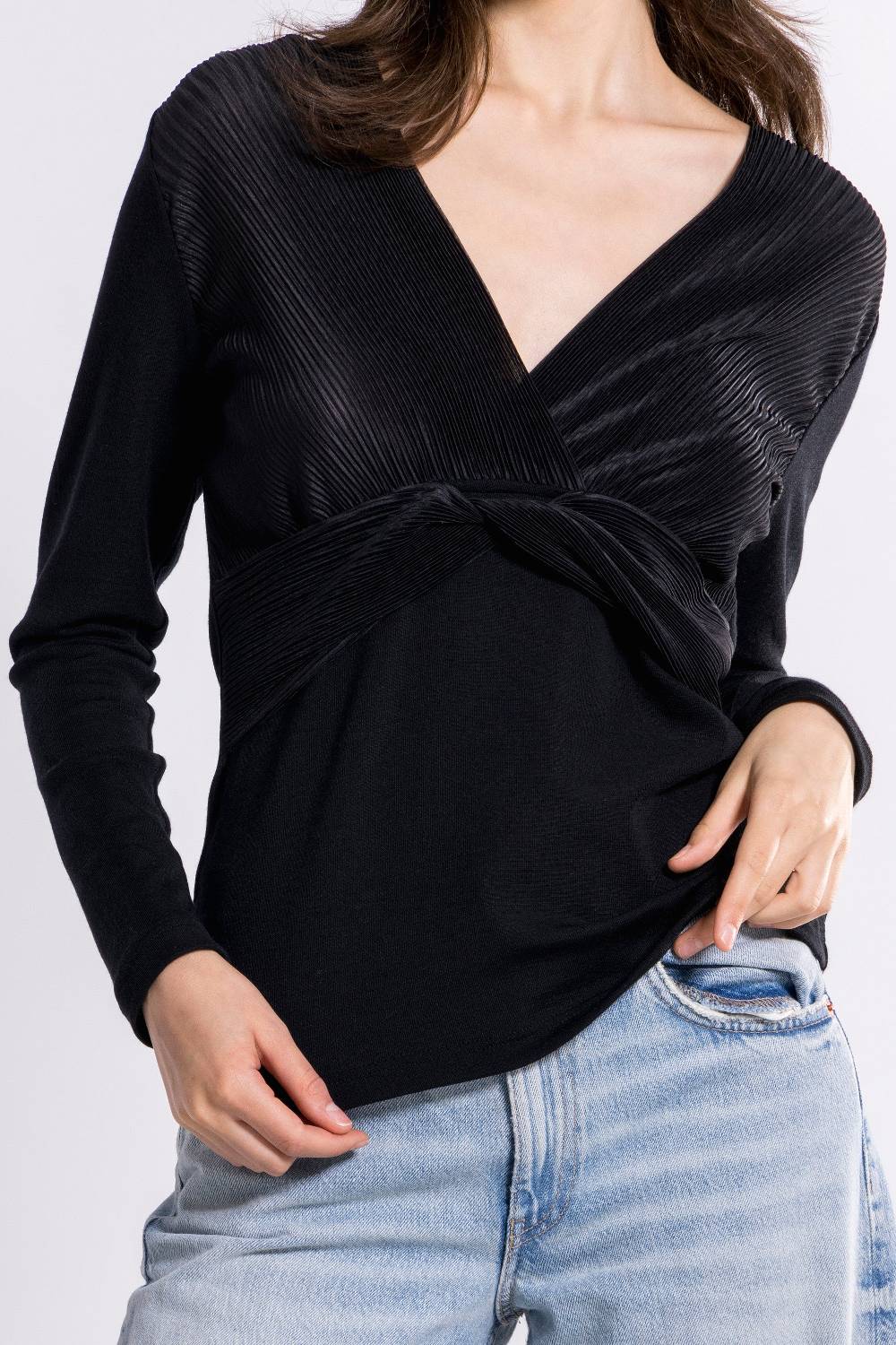Oscalito Maglia a maniche lunghe Donna Lana Seta 6875 Black Friday