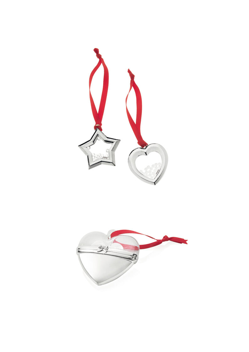 Ottaviani Coppia decorazioni natalizie metallo arg/cri Shopping Online