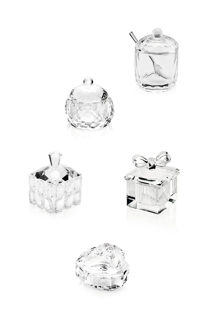Ottaviani Porta bon bon in cristallo cm 8,3x8x10 Sconto