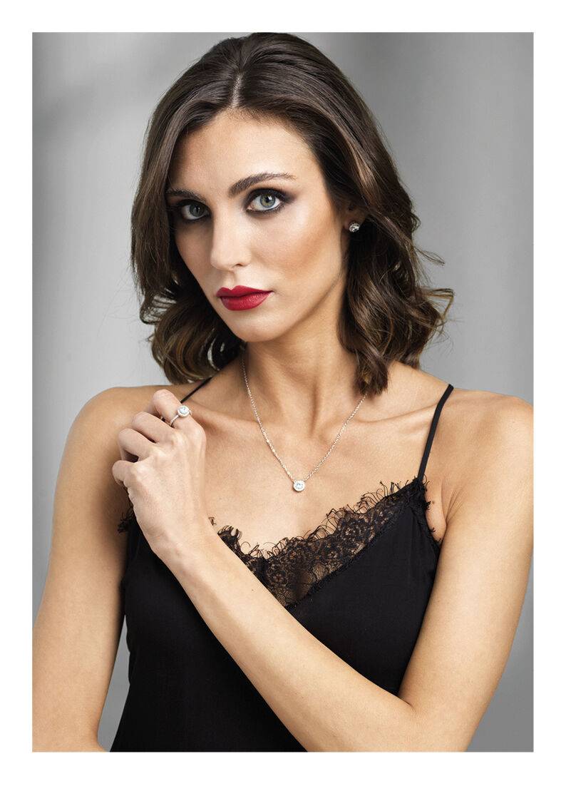 Ottaviani Anello rodiato con cubic zirconia Saldi