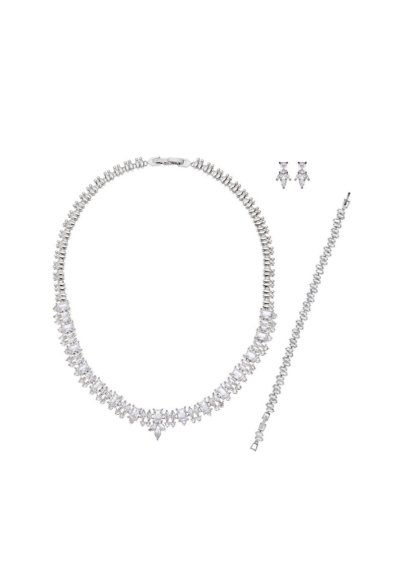 Ottaviani Orecchini rodiati con cubic zirconia Negozio