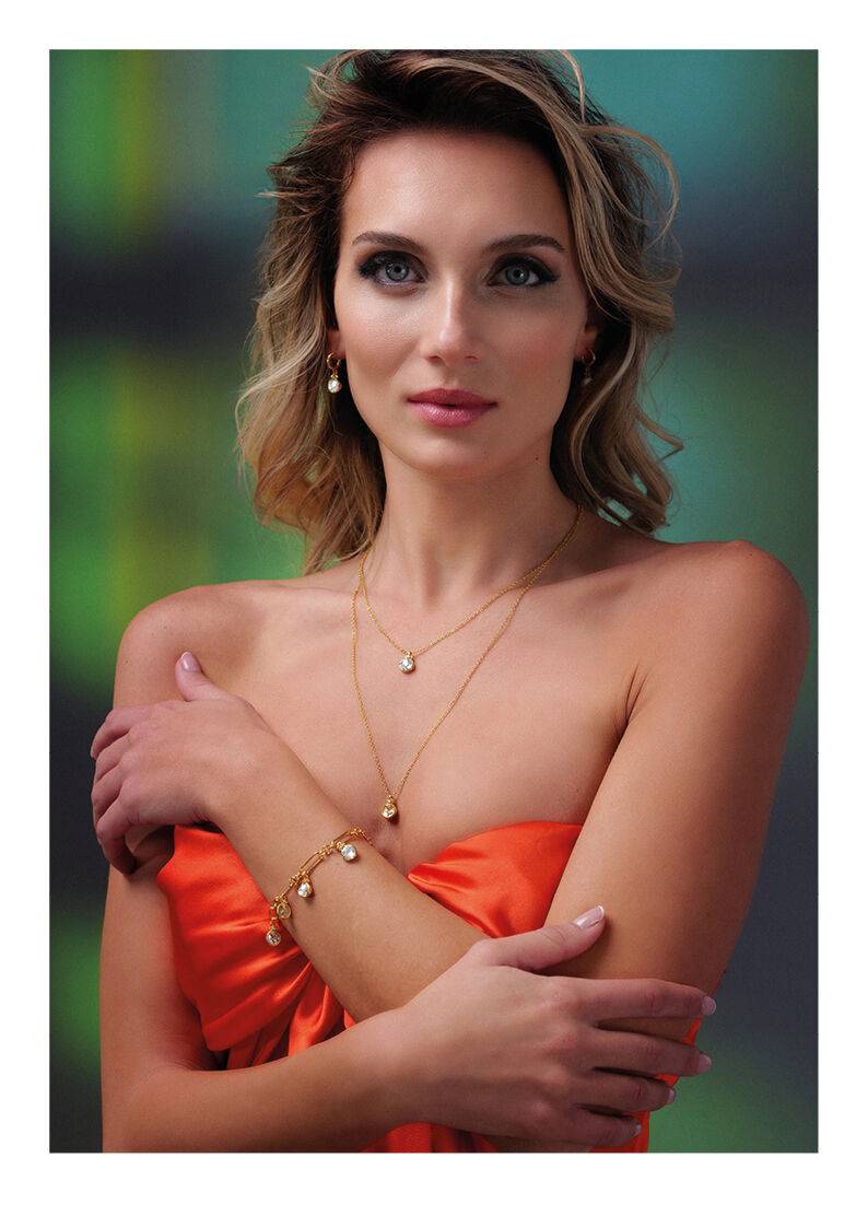 Ottaviani Orecchini dorati con cubic zirconia e m.perla Fino Al -60%
