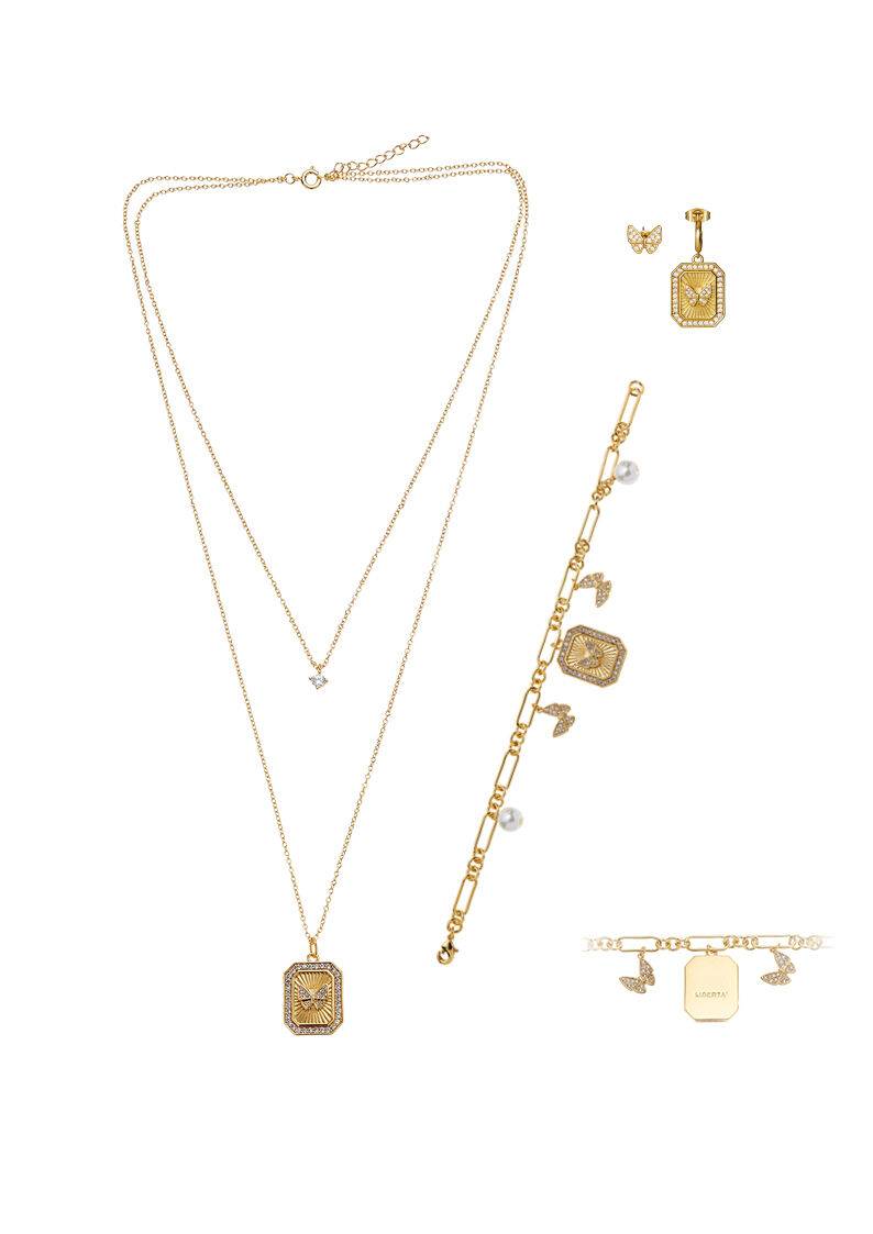 Ottaviani Orecchini dorati con cubic zirconia Shopping Online