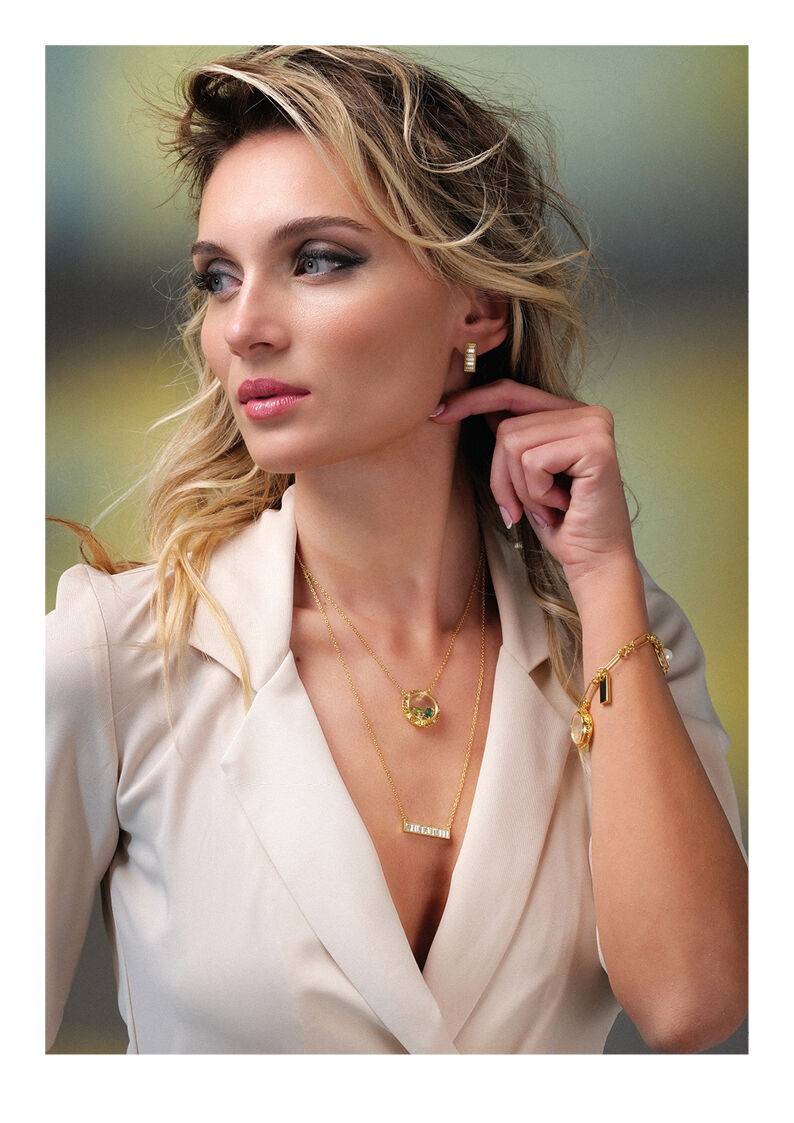 Ottaviani Orecchini dorati con cubic zirconia Sottocosto