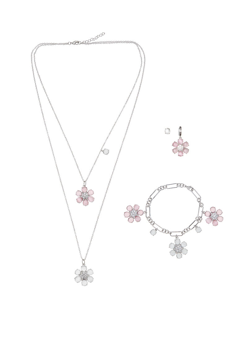 Ottaviani Bracciale rodiato con cubic zirconia e resina In Vendita