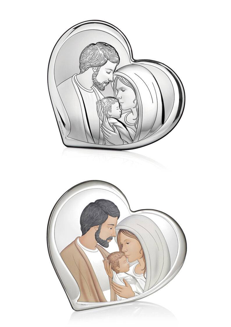 Ottaviani Icona cuore sacra famiglia 20x18,1 colorata Prezzo Ridotto
