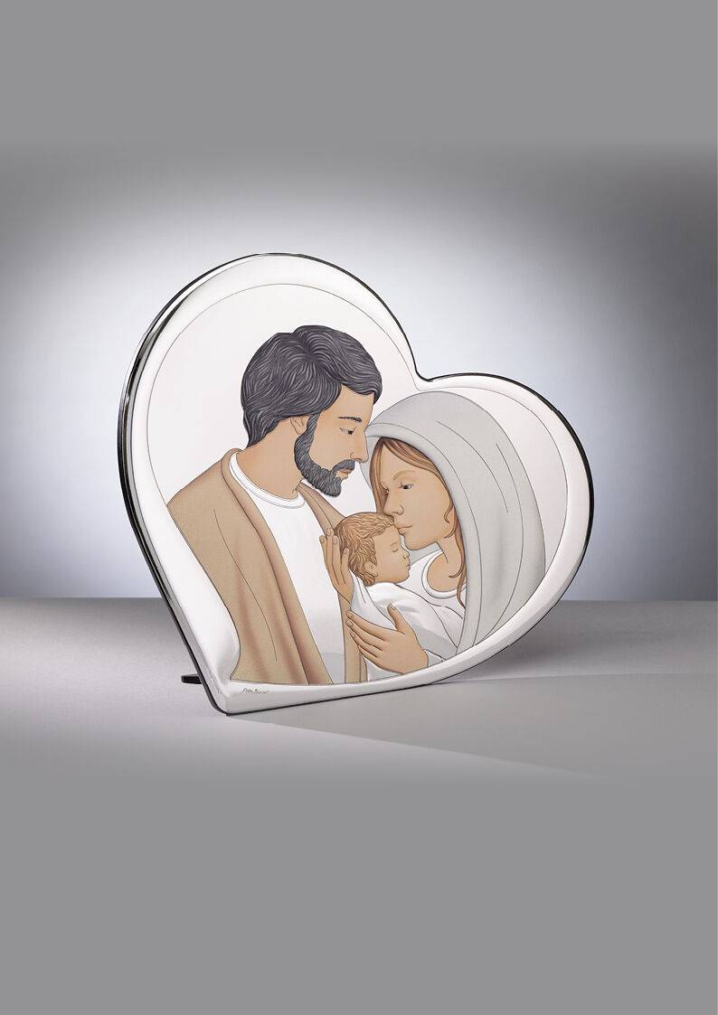 Ottaviani Icona cuore sacra famiglia 20x18,1 colorata Prezzo Ridotto