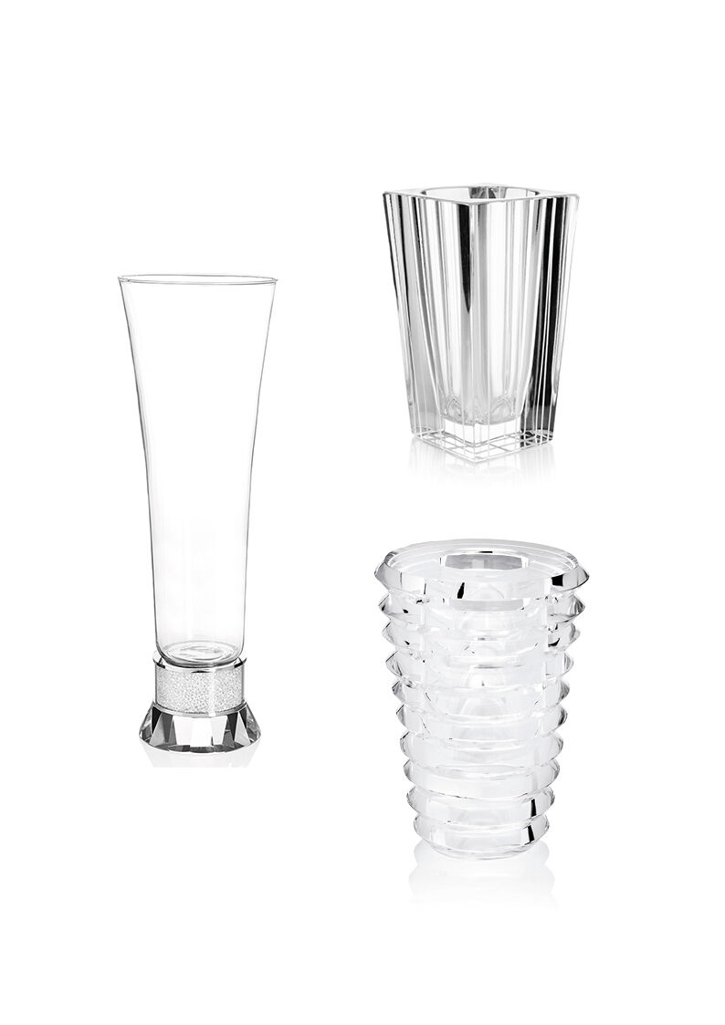 Ottaviani Vaso in cristallo cm14x4xh.20.5 Online