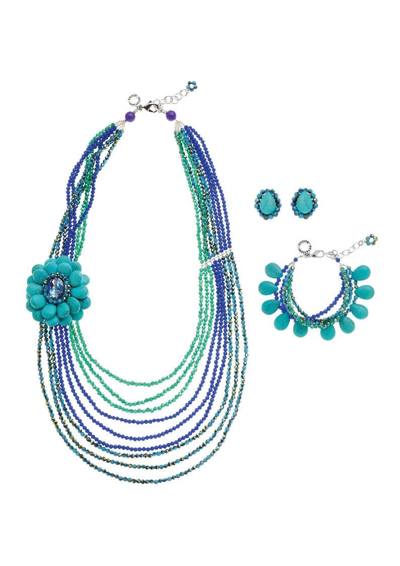 Ottaviani Orecchini con howlite e cristalli Vendite Flash