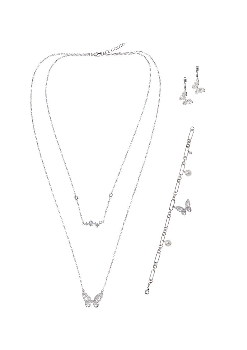 Ottaviani Orecchini rodiati con cubic zirconia Negozio