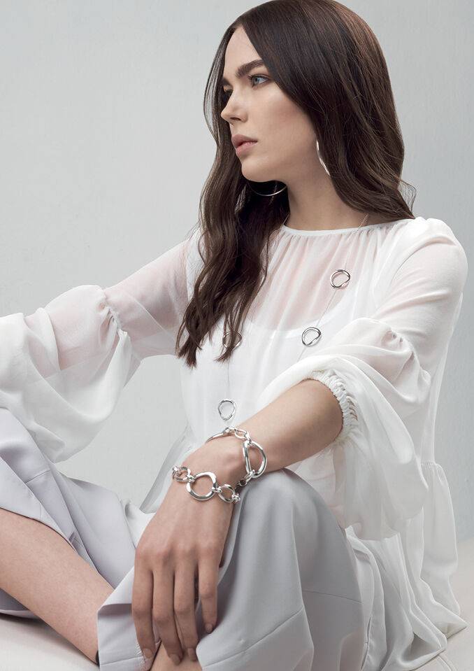 Ottaviani Bracciale"elegance" in argento / cm 19 Moda