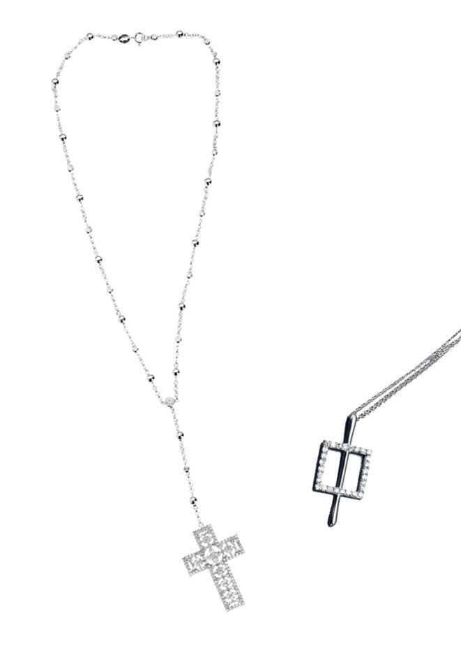 Ottaviani Collana arg. "square cross" Affare Del Giorno