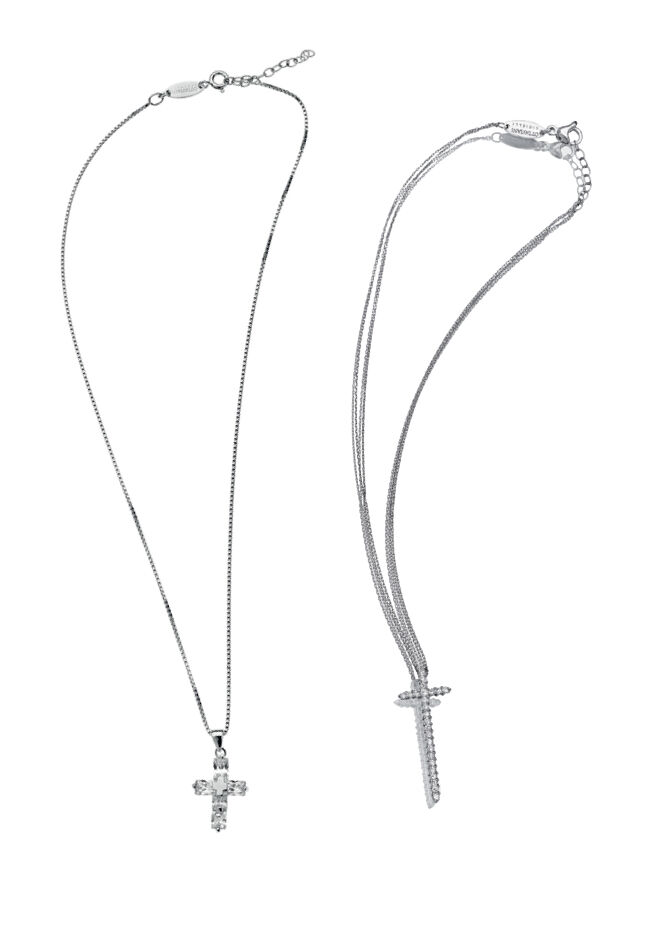 Ottaviani Collana arg. "croce white" Negozi Online