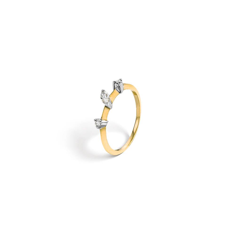 Paola Grande Gioielli BALANCE Anello 'Balance' oro giallo con marquise Consegna Veloce