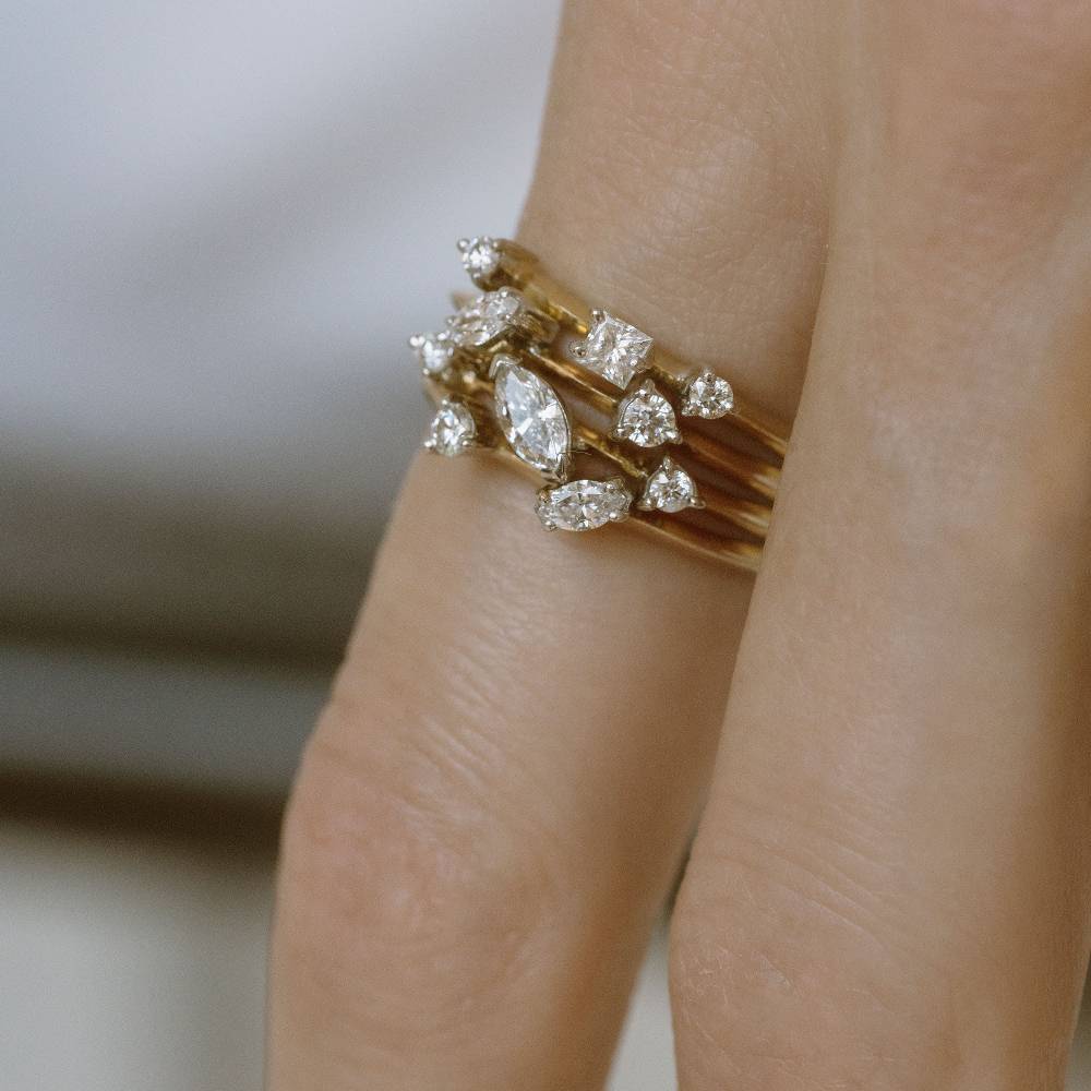 Paola Grande Gioielli BALANCE Anello 'Balance' oro giallo con marquise Shopping Online