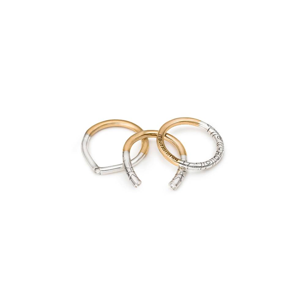 Paola Grande Gioielli NEON Anello 'Neon' aperto bicolore Hotsell